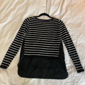 Nicole Miller knit/silk pullover